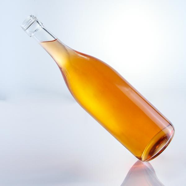 Glass Base Material 12 oz High Flint Beverage Water Beer Glass Bottle With Aluminum Cap