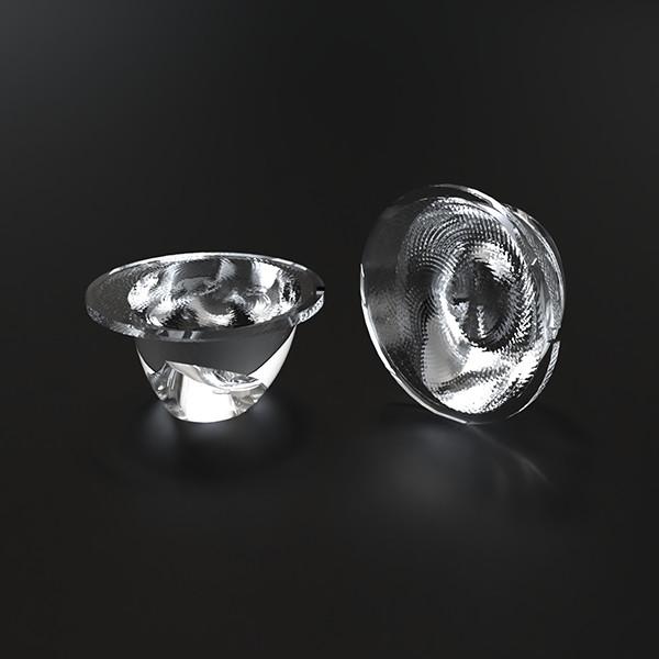 Asymmetrical LED Lighting Lens For Washroom Lamp Match Cree COB Lightsource
