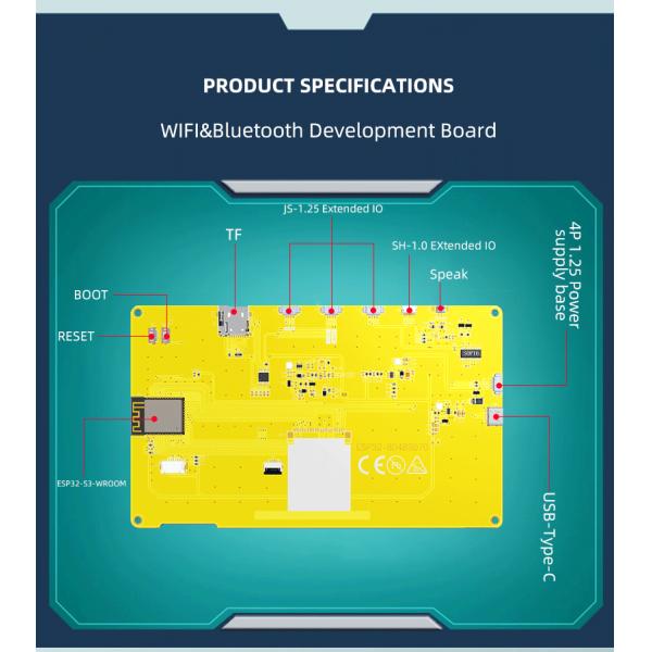 Модуль дисплея LCD 7,0 дюймов с яркостью 800 Nits и температурой хранения -30℃~80℃
