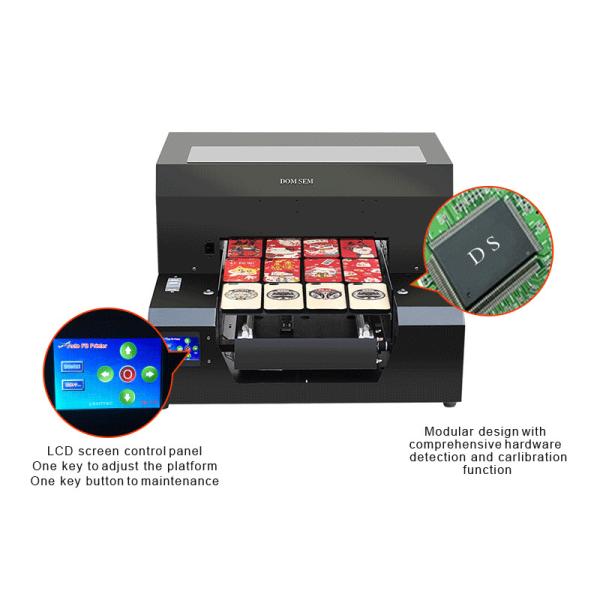 Commercial A3 UV Flatbed Printer 6 Colors Inkjet Printer For Plastic Cards