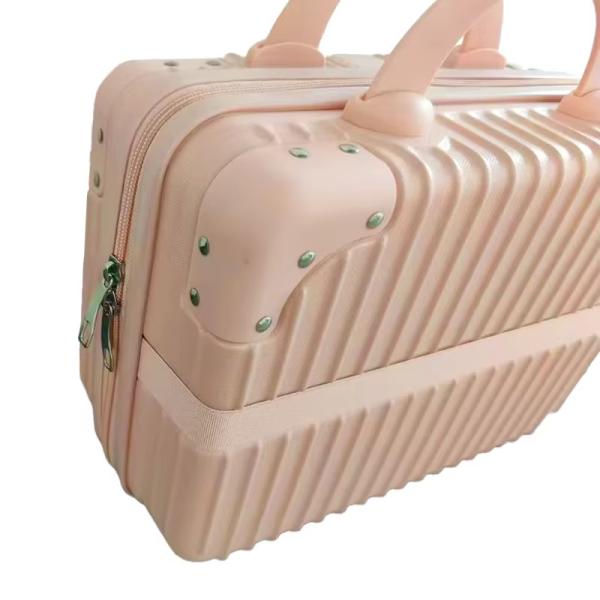 Trousse de Maquillage ABS Kawaii Tendance, Légère et Imperméable pour les Essentiels de Beauté Adolescents