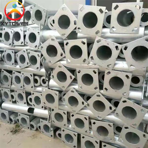 China Factory Wholesale Galvanized Steel Circular CCTV PTZ Camera Monitoring Pole