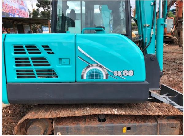 5950kg Used Excavator Machine Kobelco60 With 42.4kw Rated Power