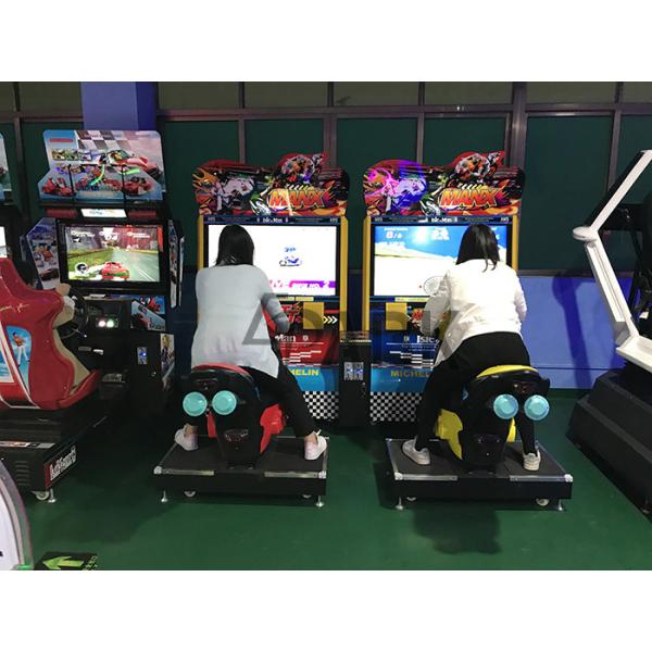 TT Moto 42 Inch Motor Racing Game Machine / Coin Operated Arcade Driving Simulator