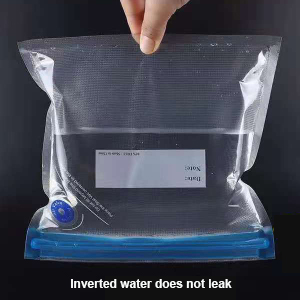 Vacuum Food Saver Bag, Reusable Freezer Bags, Vac Seal Bag Double Lock Zipper Keep fresh