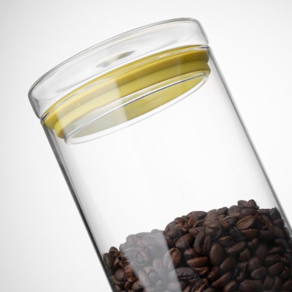 Modern Stylish Borosilicate Glass Storage Jar Kitchen Food Storage Spice Jar Set