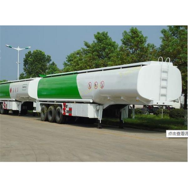 4 Compartments Fuel Tanker Semi Trailers Tri-Axles 45000 Liters Petrol Tankers