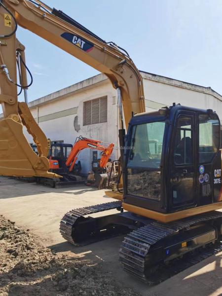 Japan Used 307 Caterpillar Excavator Maximum Digging Height 4350mm for Garment Shops