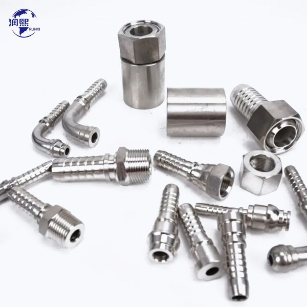 NPT JIC BSP Thread Hydraulic Compression Joint Fitting Metal Ring Sealing