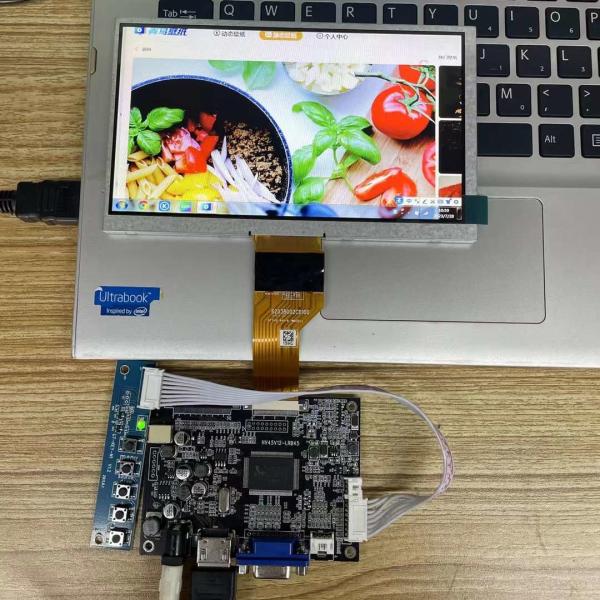 7Inch Innolux Car LCD Display NJ070NA-23A with 500 cd/m² Brightness 1024×600 Pixels and 40 Pin Connector