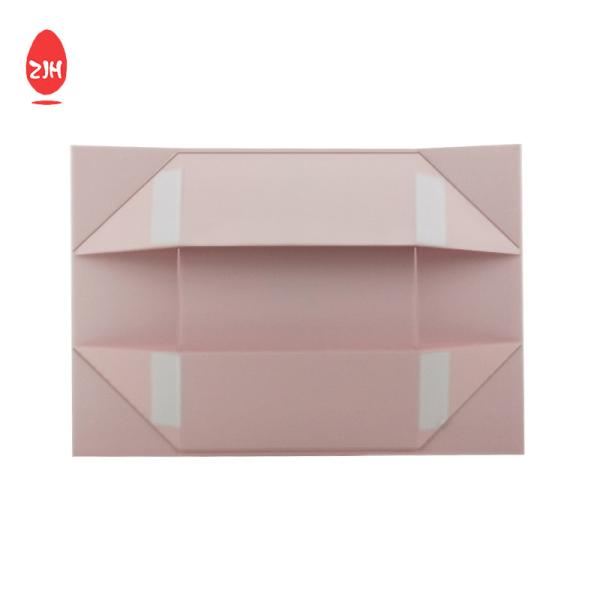 Pink Rigid Magnetic Folding Paper Packaging Stamping Gift Box For Packing