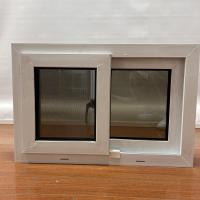 Ventanas deslizantes de acero reforzado de PVC con doble acristalamiento de PVC