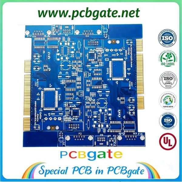 Plated Gold High-Reliability FR-4 PCB for RFID Readers with 38 Layers