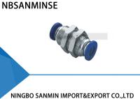 Montage de tube rapide d'unité centrale de Cnnecting de tuyau pneumatique de tube des syndicats de cloison étanche de PMM Sanmin convenable en plastique