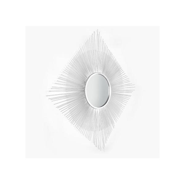 Wholesale Round Mirror 31 inch Square Metal Sunburst Starburst Mirror