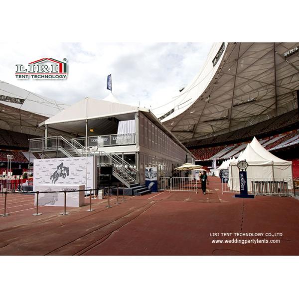 Алюминий и пик ПВК шатры двойной палуба высокий используемые для верховой езды и на открытом воздухе событий