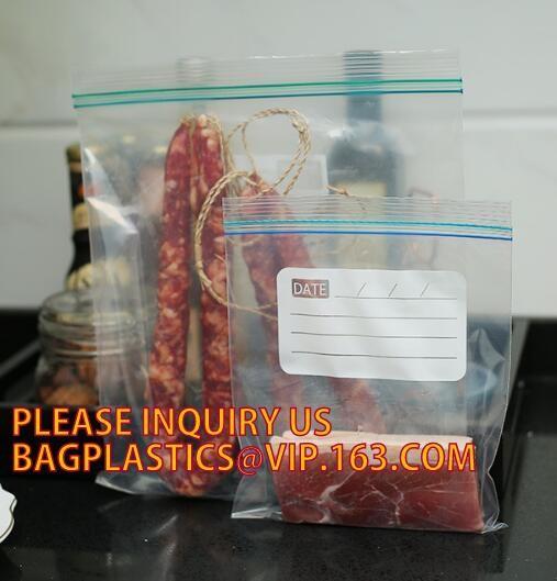 Large k Resealable Zipper Jumbo size Plastic Storage poly Bags with white block to label, Double tracking k