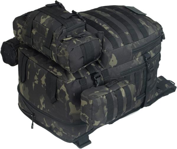 Military Backpack, Tactical, Large Molle Assault Pack Military Tactical Army Camping Hiking Trekking