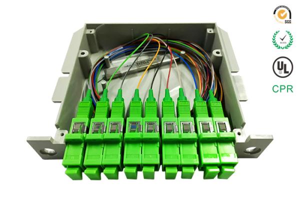 Gaveta do divisor da caixa do divisor de LGX/PLC, painel de remendo ótico do divisor do PLC do divisor do PLC da fibra 1*8, 19' cremalheira