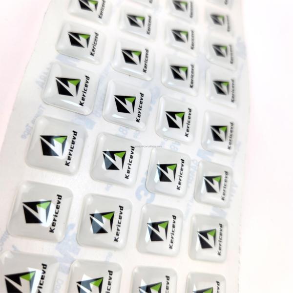 Logotipos de la marca Adhesivos de cúpula de epoxi 3M Impresión de adhesivos de plástico