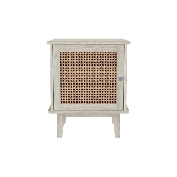 BSCI White Wood Nightstand