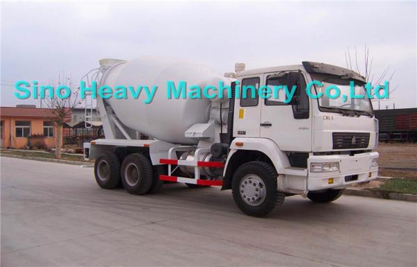 Sinotruk SWZ 340hp Concrete Mixer Trucks 10cbm , 8X4 Manual Truck Mixer