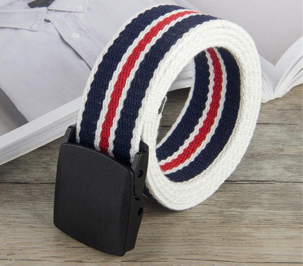 Correia de algodão branca larga de nylon da correia 3.8cm da curvatura plástica exterior do lazer 110cm