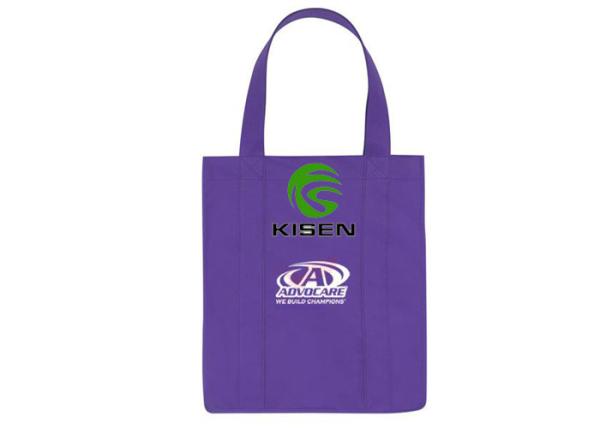 Heavy Duty Laminated Grocery Tote Bags , Strong Non Woven Fabric Shopping Bags