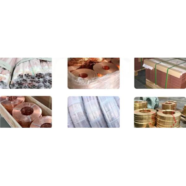 99.90% Flat Pure Copper Strip C11000 Slitting Machine 90KW With Adjustable Tensioner