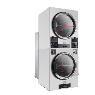 16kg*2 22kg*2  Stack Dryer with Coin/card  for University Hotel Laundromat  Use