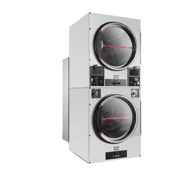 16kg*2 22kg*2  Stack Dryer with Coin/card  for University Hotel Laundromat  Use