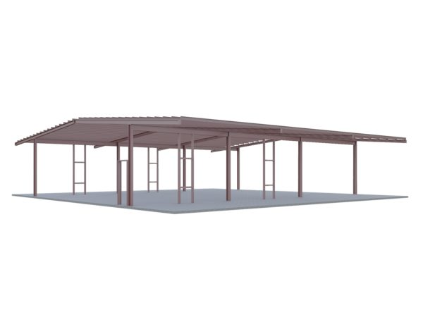 Casa prefabricada para cría de cabras con estructura de acero y panel sándwich de lana de vidrio para el techo, ventanas de aleación de aluminio