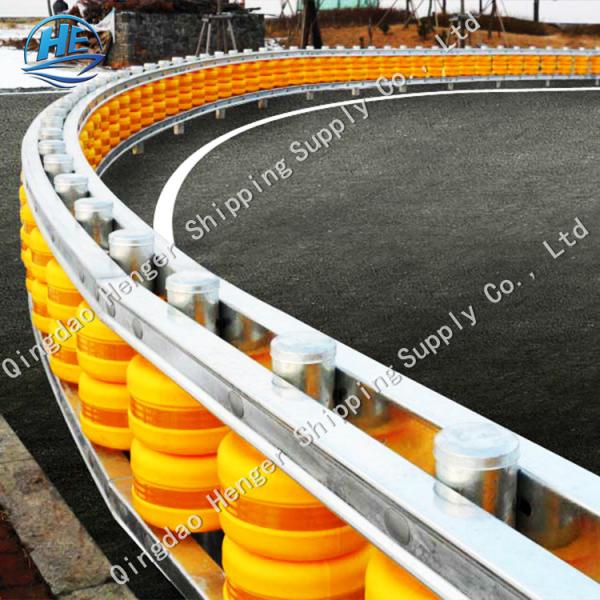 Safety Rotating Guardrail Rolling Barrier Guardrail System Anti Corrosion