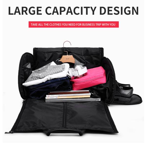 Оптовая мультифункциональная водонепроницаемая мужская деловая путешественная сумка на заказ логотип складной костюм покрытие одежда