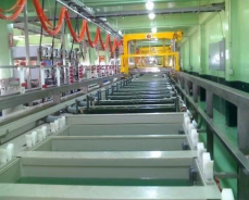 Horizontal Anodizing Production Line for Aluminum Pipe Wrenches with 50 Tons Monthly Output and Easy Operation