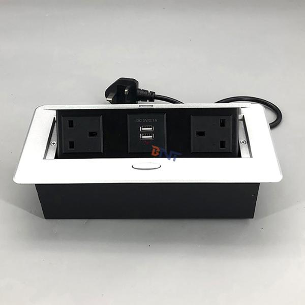 Table Mounted Dual Usb Charger Media Hidden Pop Up Socket