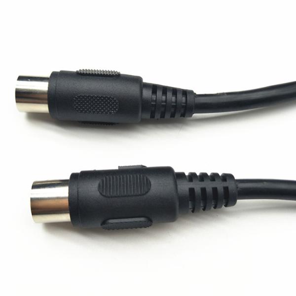 Custom Shiled Fully Connected Male to Male Female 7 Pin Din Midi Cable