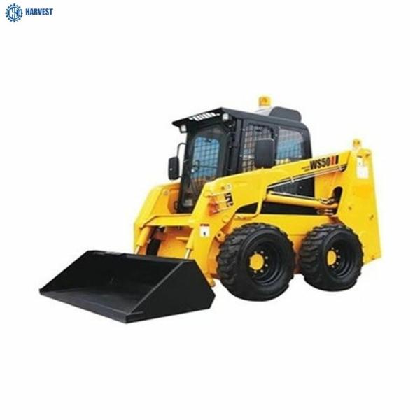 0.4m3 cubeta 2700*1469*2007mm 0,8 Ton Hydraulic Skid Steer Loader
