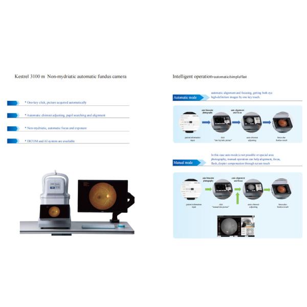 Fundus глаза цифров отображая деятельность камеры 50HZ умная