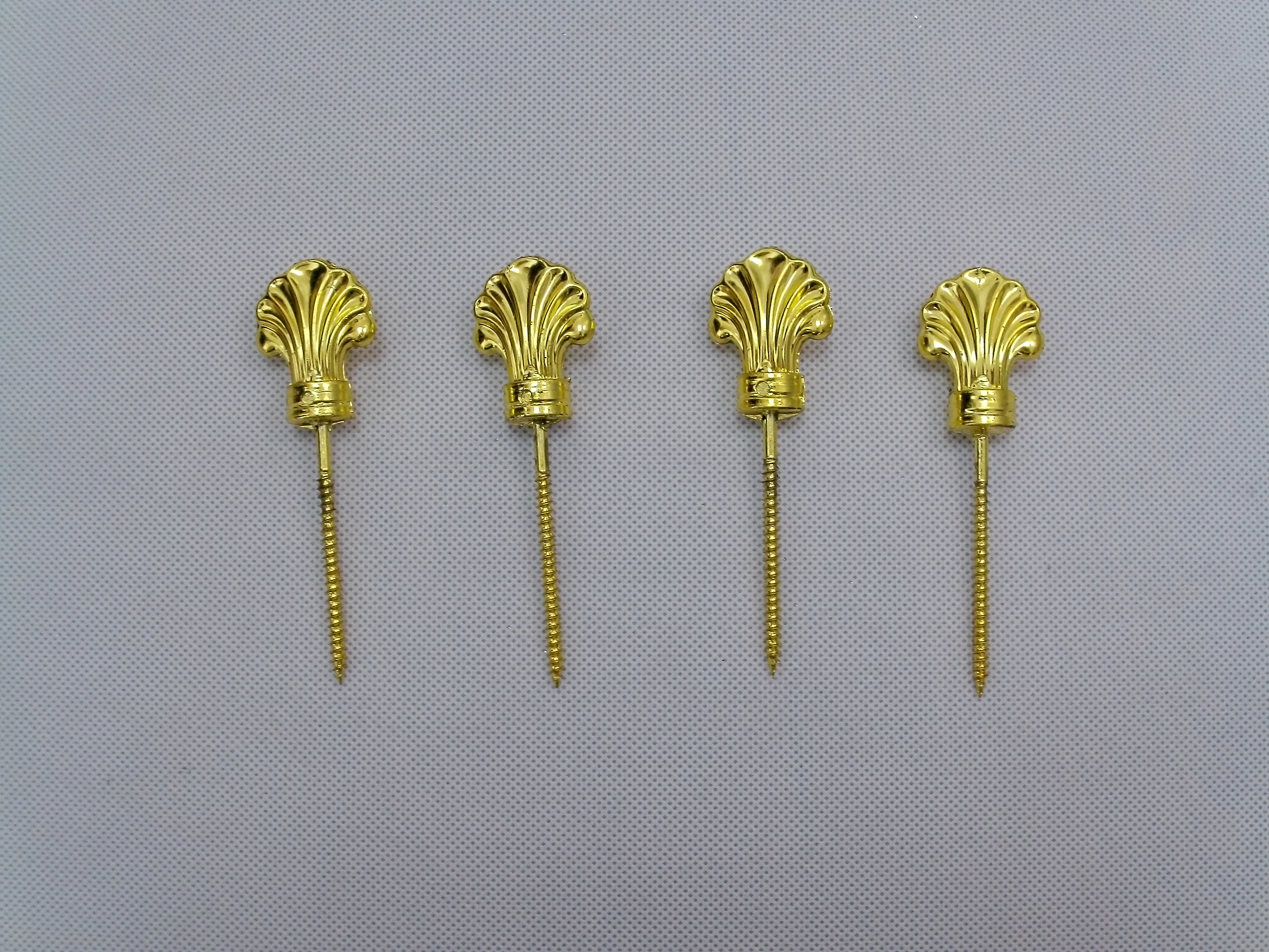 Polished Gold‑Tone Decorative Screw for casket decorative fitting mounting