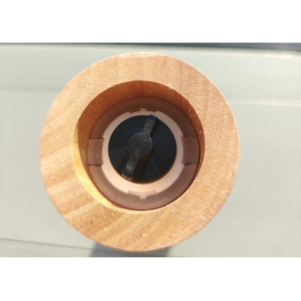 276g de cerámica núcleo de sal y pimienta molinilla en el frasco de madera de caucho elegante
