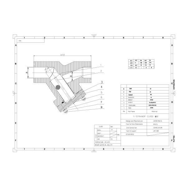 High Pressure/Small Size Y Type Strainer/2 inch y strainer/flanged y strainer/metal strainer