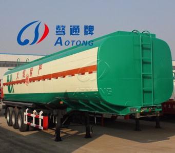 Tri Axles 50000 Liters Carbon Steel Fuel Tanker Semi Trailer for Petrol Transportation