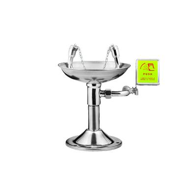Standard Version Countertop Eyewash Station Stainless Steel Push Handle Valve Type