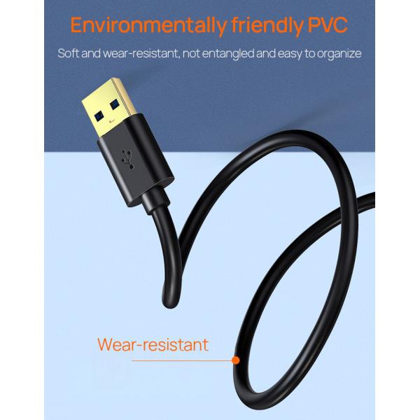 Non Toxic Printer Cable Extension Cord 2M Male To Female Extension Cable
