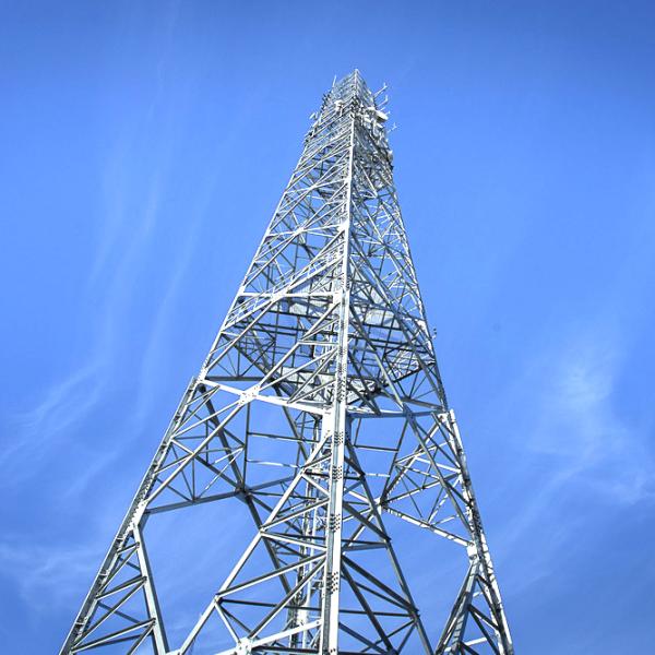 5m To 20m Galvanized Steel Rooftop Antenna Tower GSM And 5G Telecom Tower