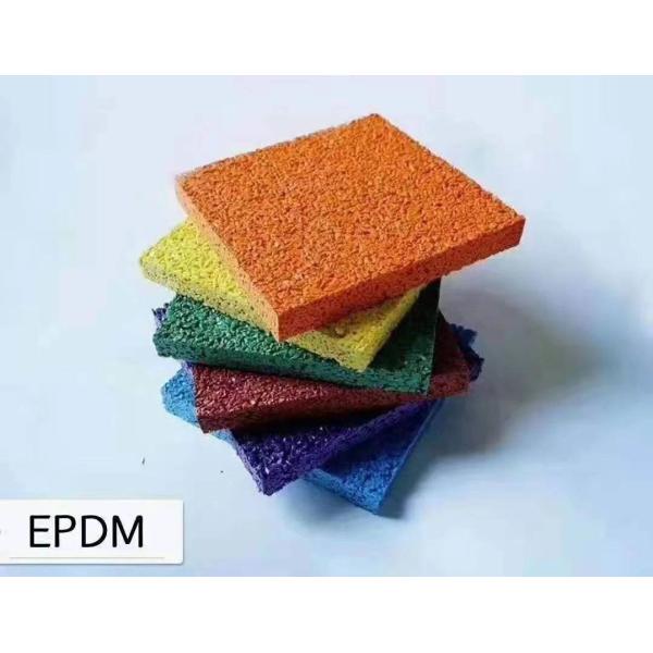 Customized EPDM Rubber Pellets Green / Blue / Yellow Rubber Pellets For Playground