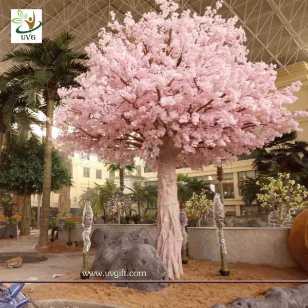 UVG huge fake cherry blossom trees in fiberglass trunk for photography backdrop decoration CHR162