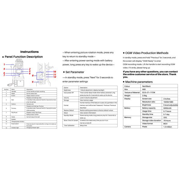 Пластиковое видео Гостевая книга Clear HD 1080P Видео и Звуковой телефон Запись свадьбы ISO