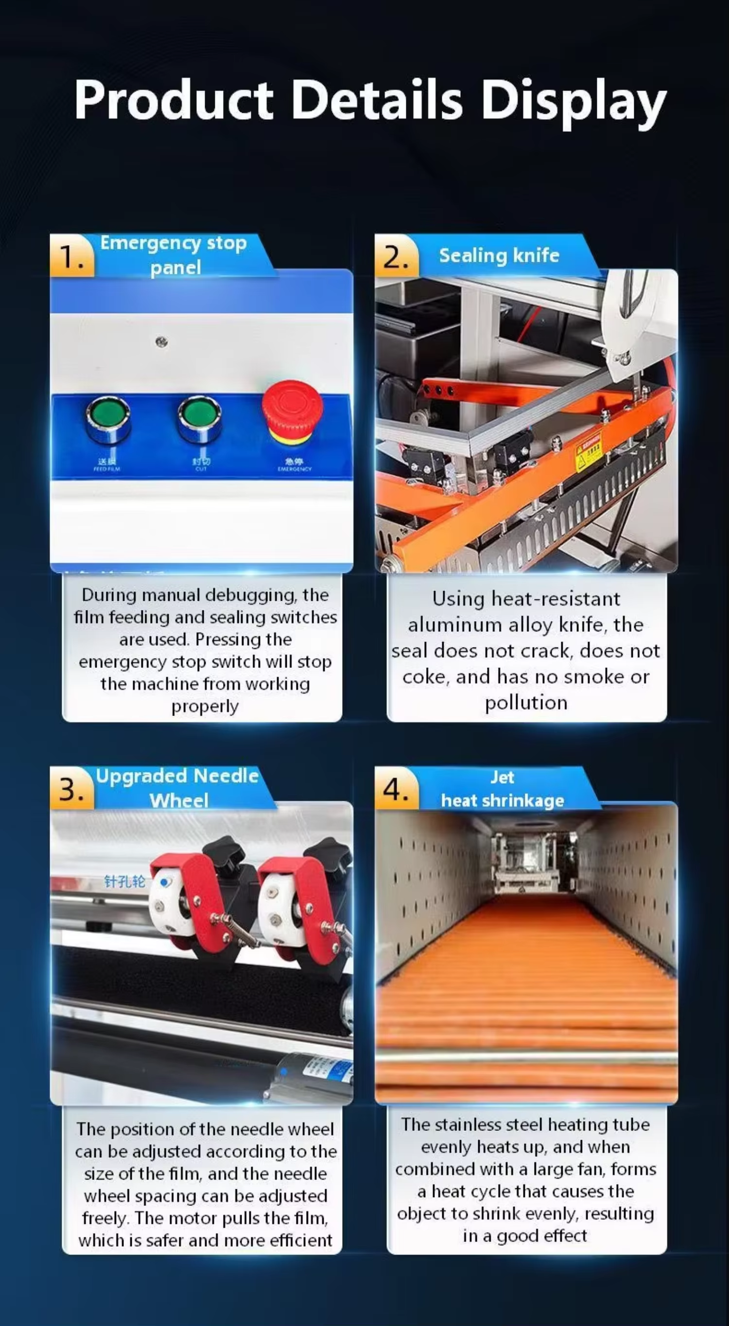 Fully Automatic Sealing and Cutting Heat Shrink Machine Mineral Water Heat Shrink Film Packaging Machine Plastic Sealing Machine
